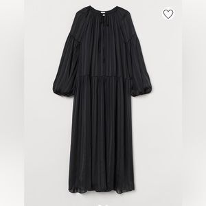 H&M long black maxi dress modest